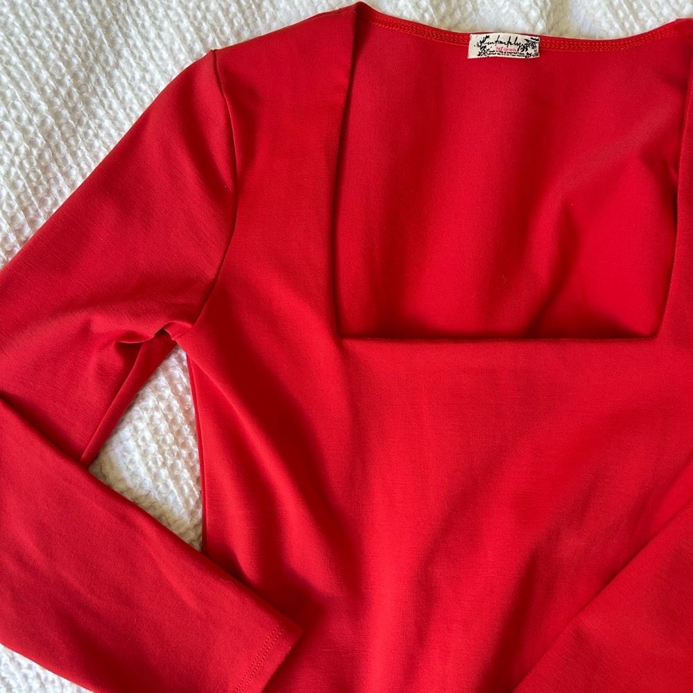 Free People Long Sleeve Body Suit
